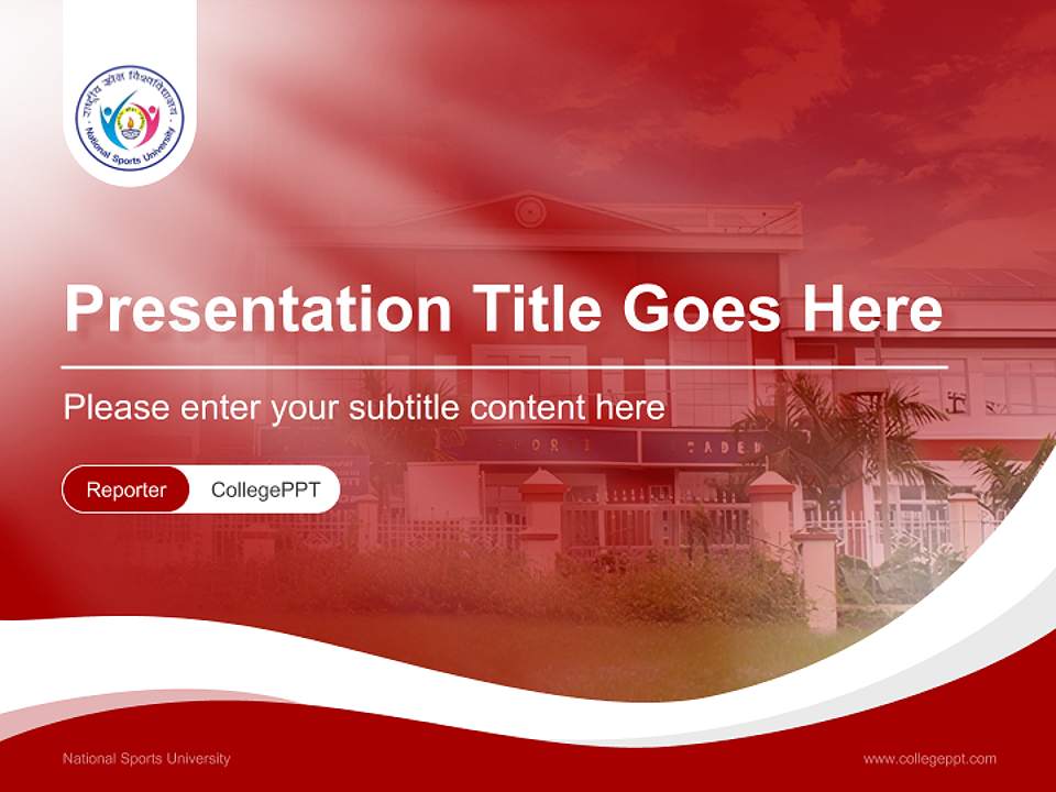 National Sports University Lecture Sharing and Networking Event PPT Template4:3 ratio PPT effect preview image4