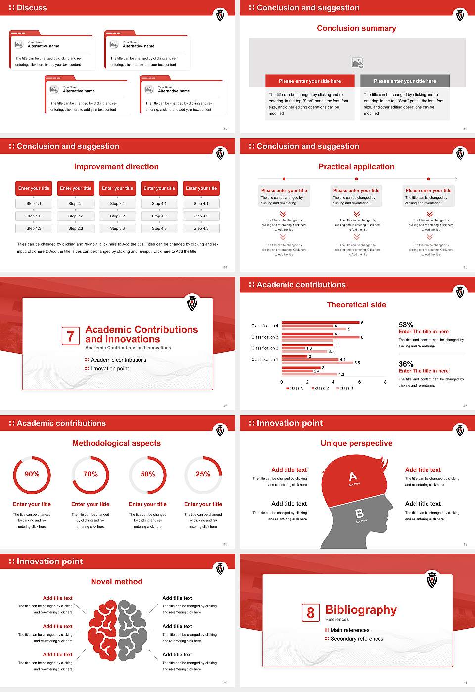 Noble University Graduation Thesis Defense PPT Template16:9 ratio PPT effect preview image6