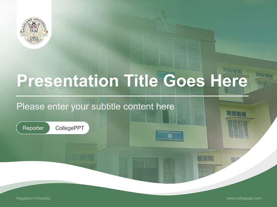 Nagaland University Lecture Sharing and Networking Event PPT Template4:3 ratio PPT effect preview image4
