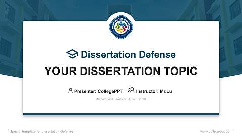 Motherhood University Graduation Thesis Defense PPT Template