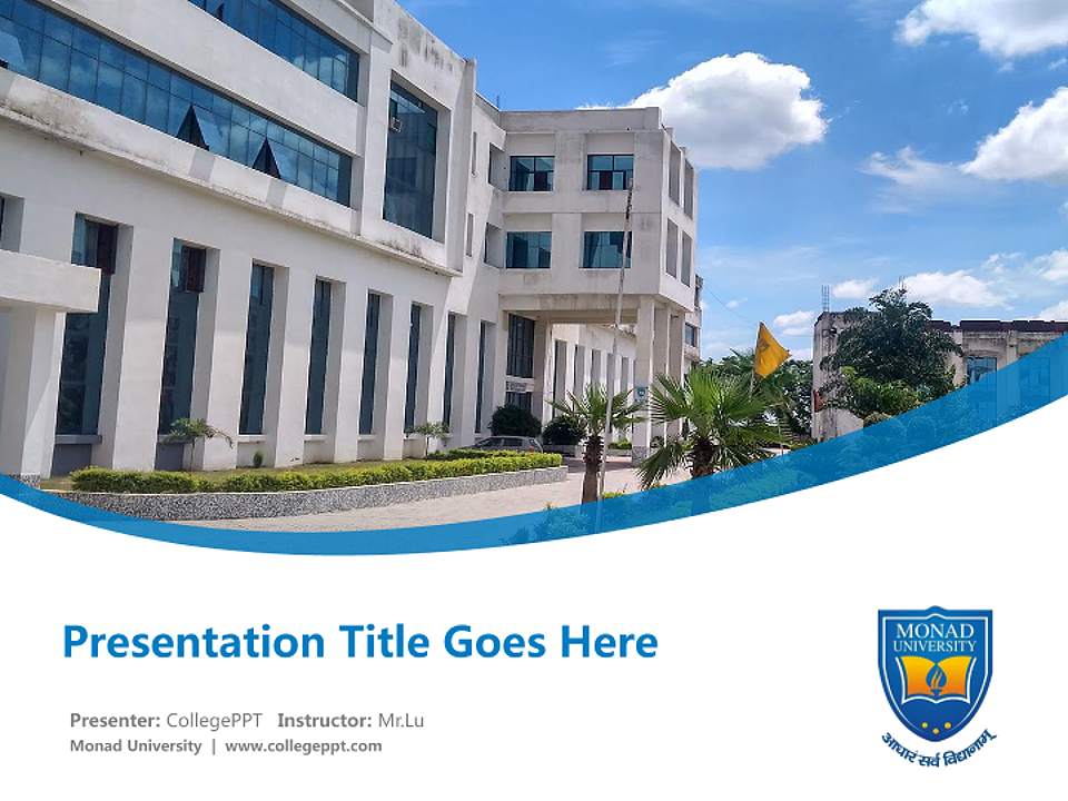 Monad University Course/Courseware Creation PPT Template4:3 ratio PPT effect preview image5