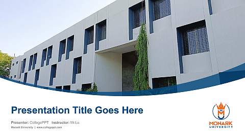 Monark University Course/Courseware Creation PPT Template