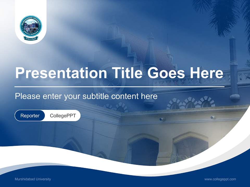 Murshidabad University Lecture Sharing and Networking Event PPT Template4:3 ratio PPT effect preview image4