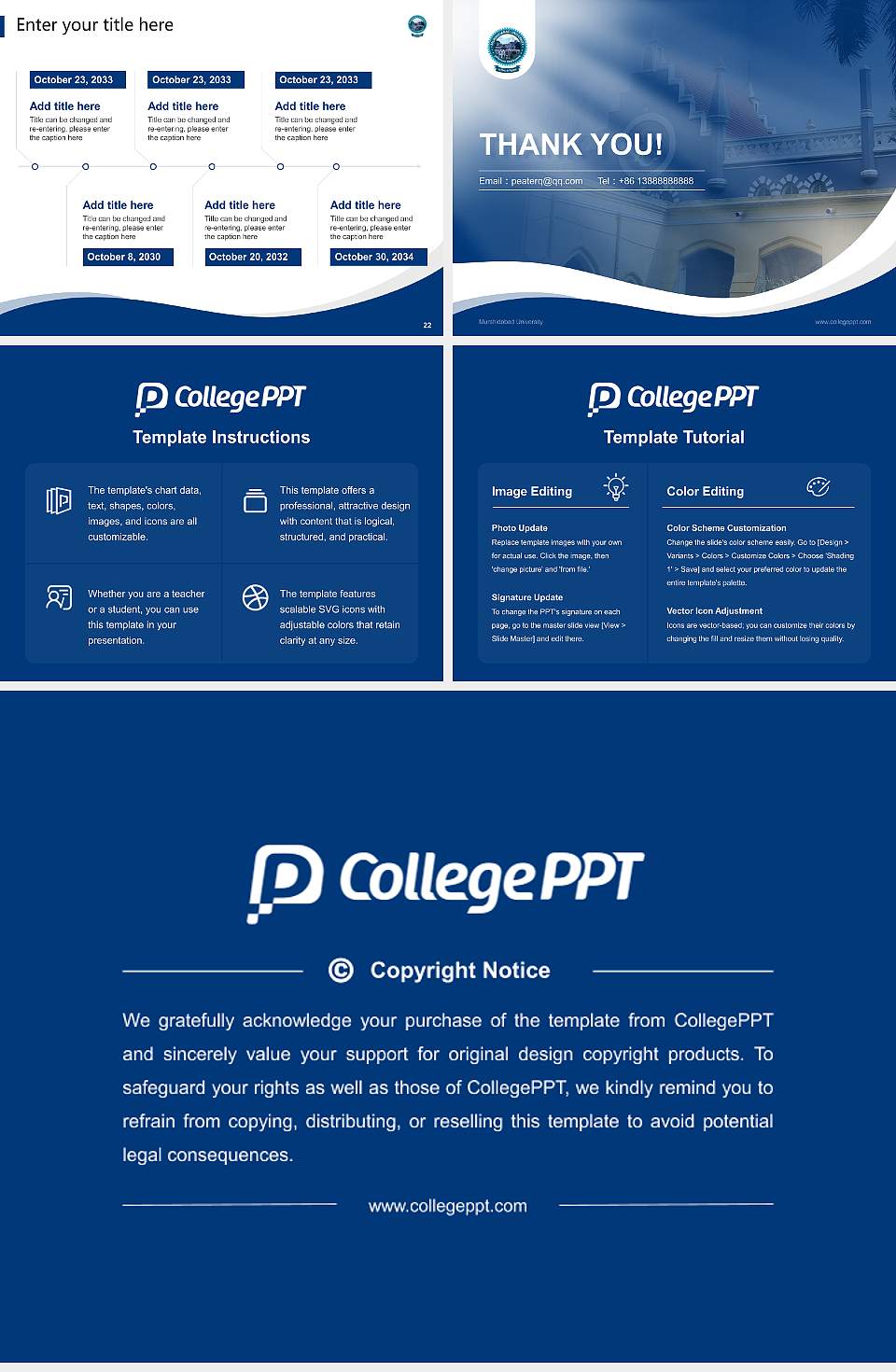 Murshidabad University Lecture Sharing and Networking Event PPT Template4:3 ratio PPT effect preview image4