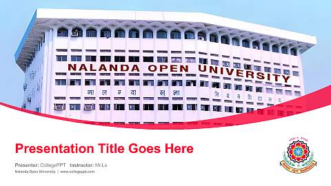 Nalanda Open University Course/Courseware Creation PPT Template