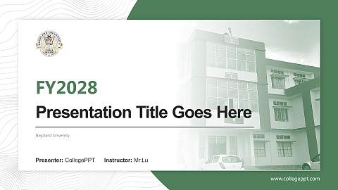 Nagaland University Academic Presentation/Research Findings Report PPT Template