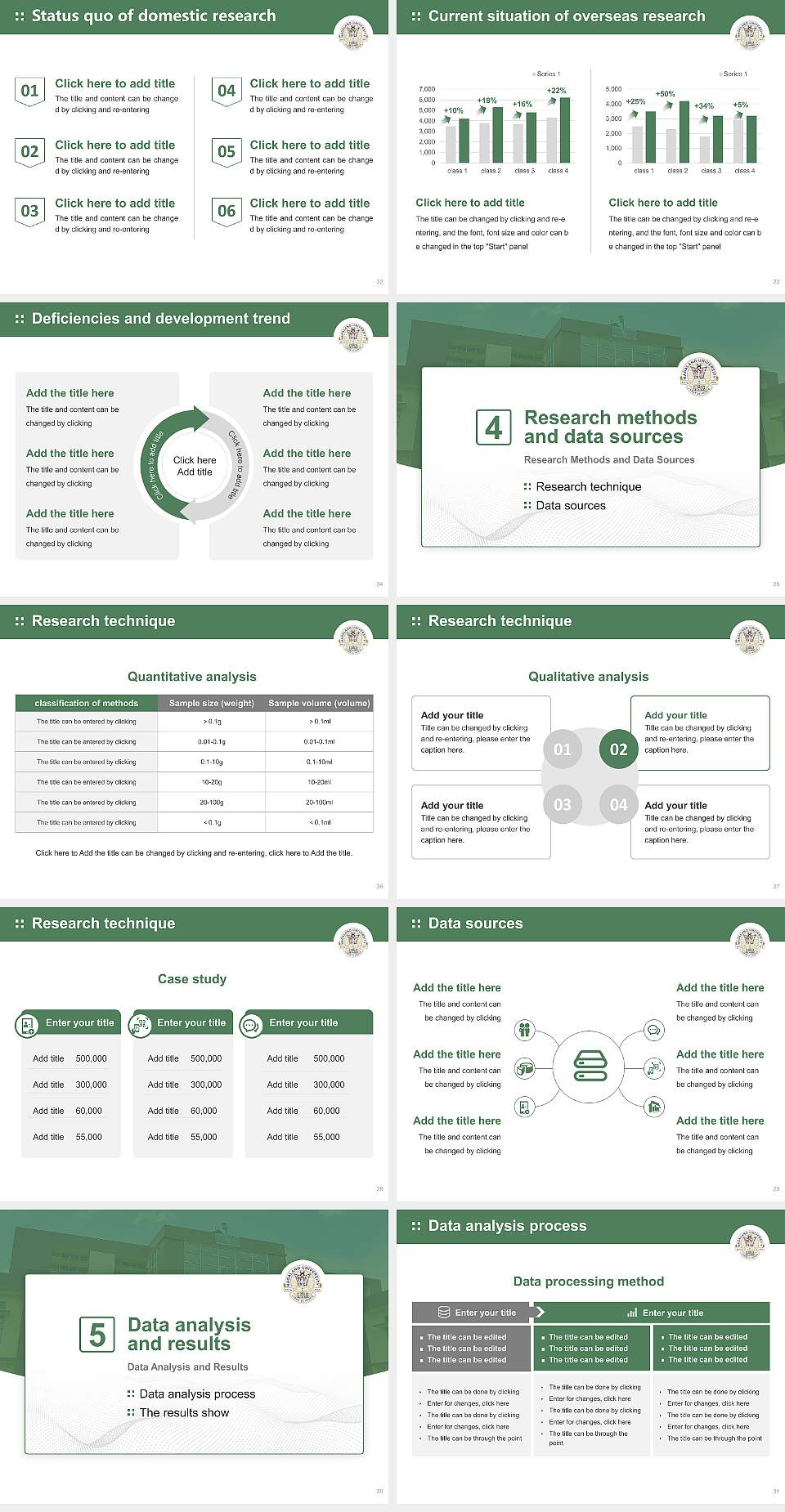 Nagaland University Graduation Thesis Defense PPT Template4:3 ratio PPT effect preview image4