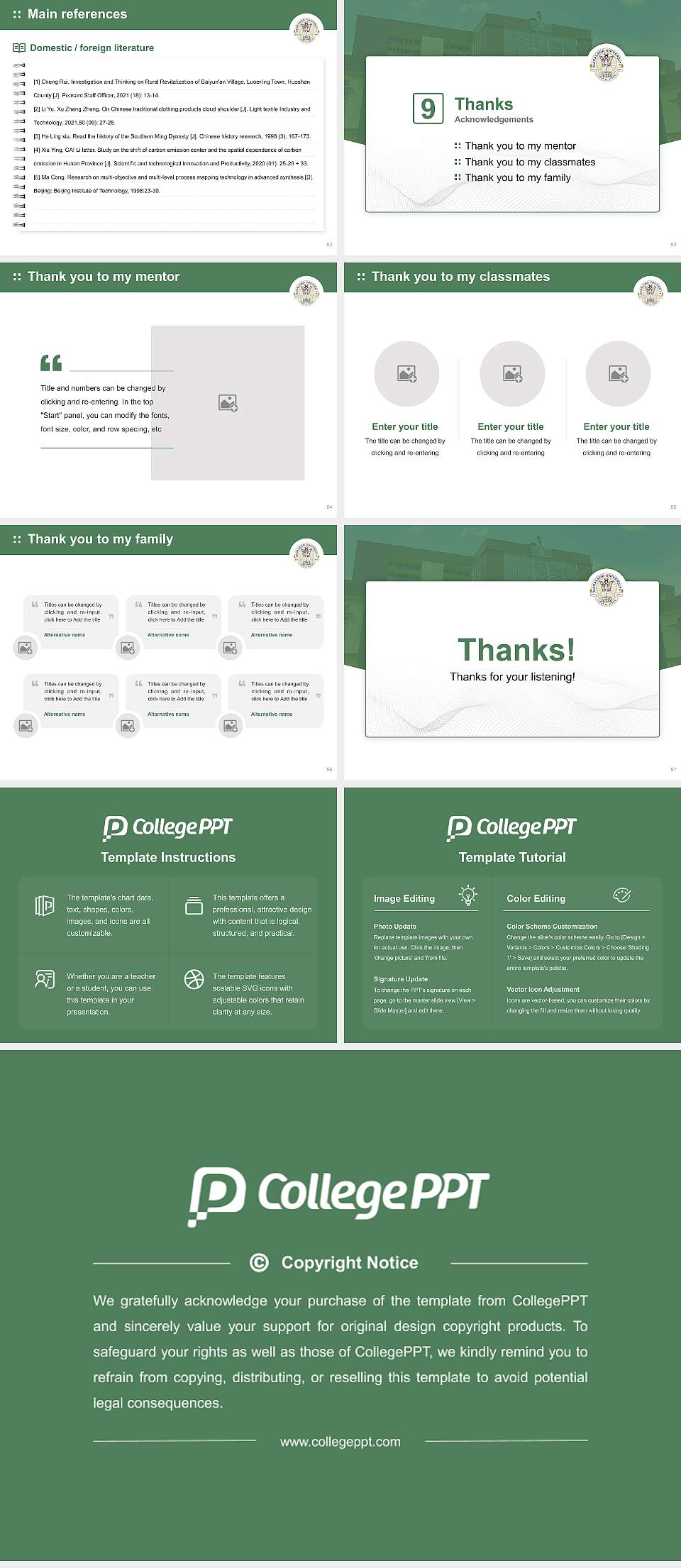 Nagaland University Graduation Thesis Defense PPT Template4:3 ratio PPT effect preview image7