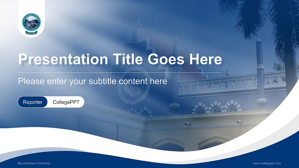 Murshidabad University Lecture Sharing and Networking Event PPT Template16:9 ratio PPT effect preview image