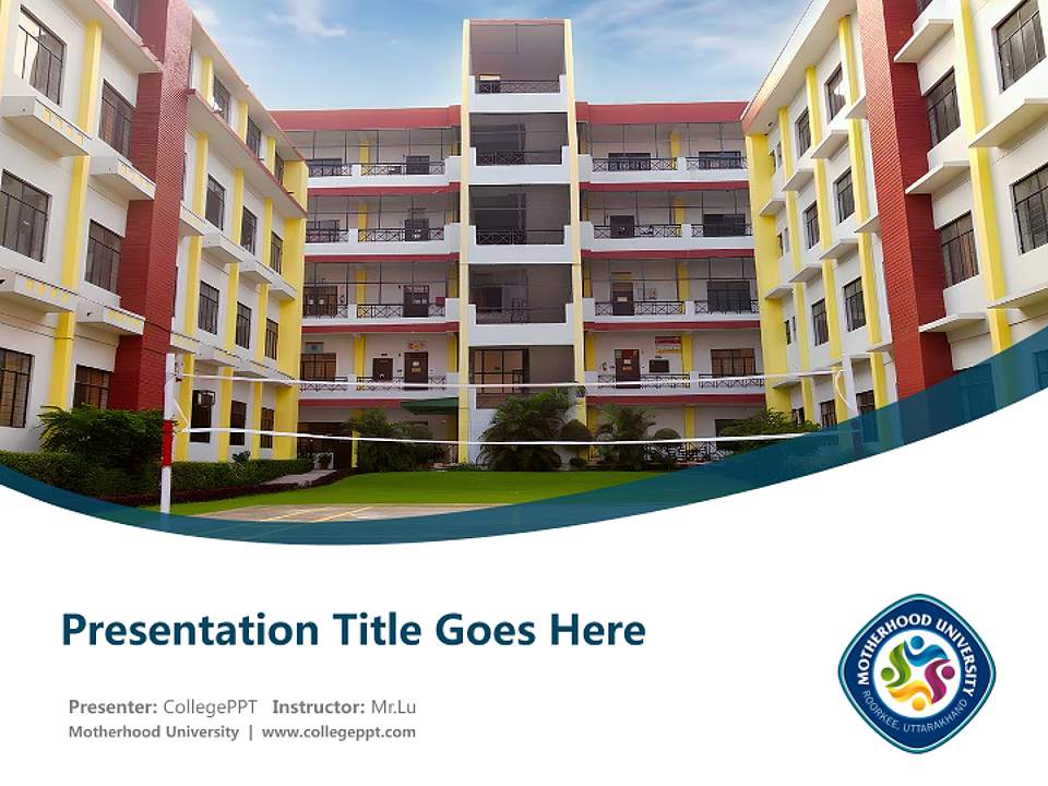 Motherhood University Course/Courseware Creation PPT Template4:3 ratio PPT effect preview image5