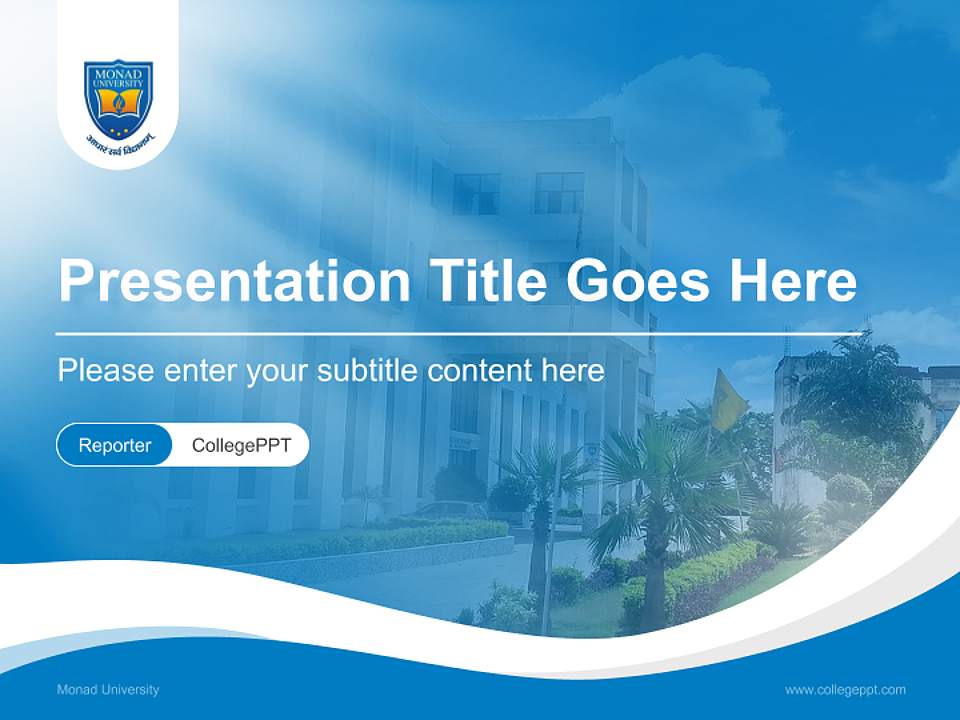 Monad University Lecture Sharing and Networking Event PPT Template4:3 ratio PPT effect preview image4