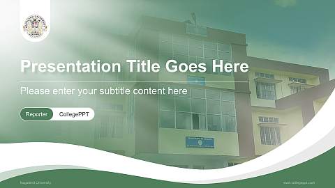 Nagaland University Lecture Sharing and Networking Event PPT Template
