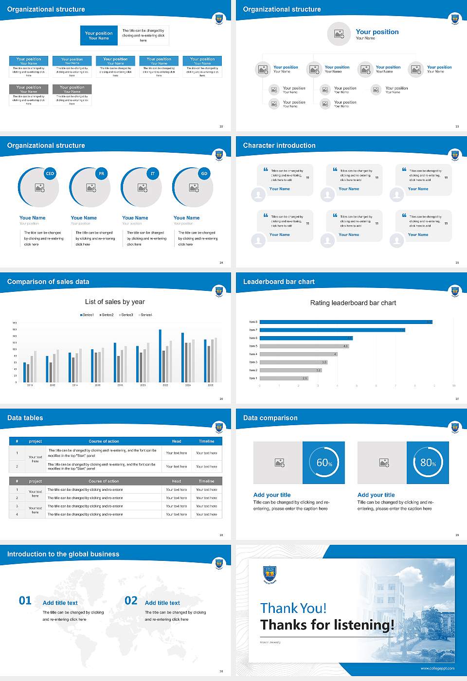 Monad University Academic Presentation/Research Findings Report PPT Template16:9 ratio PPT effect preview image4