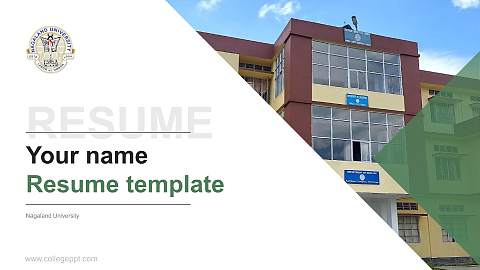 Nagaland University Resume PPT Template