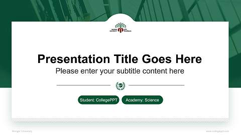 Munger University National Scholarship Defense PPT Template