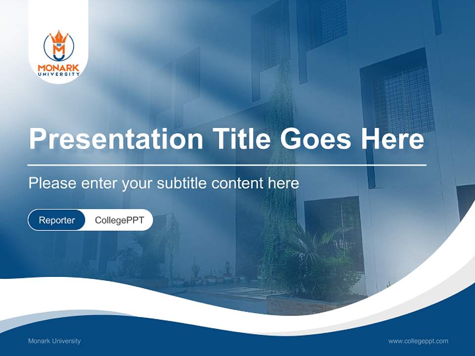 Monark University Lecture Sharing and Networking Event PPT Template4:3 ratio PPT effect preview image4