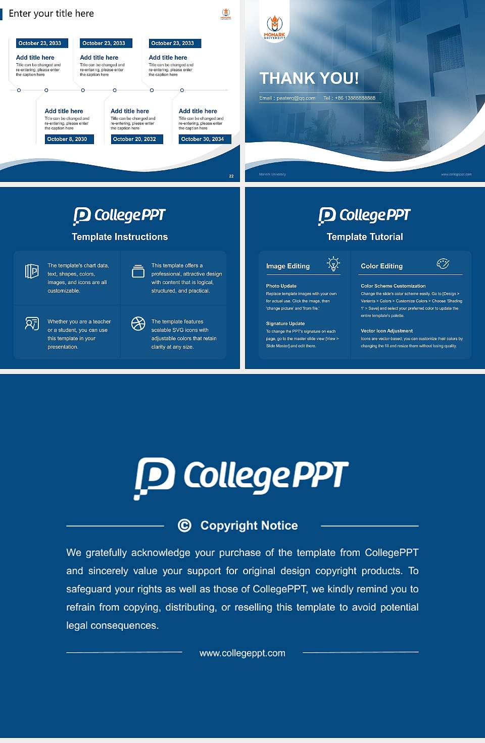 Monark University Lecture Sharing and Networking Event PPT Template4:3 ratio PPT effect preview image4