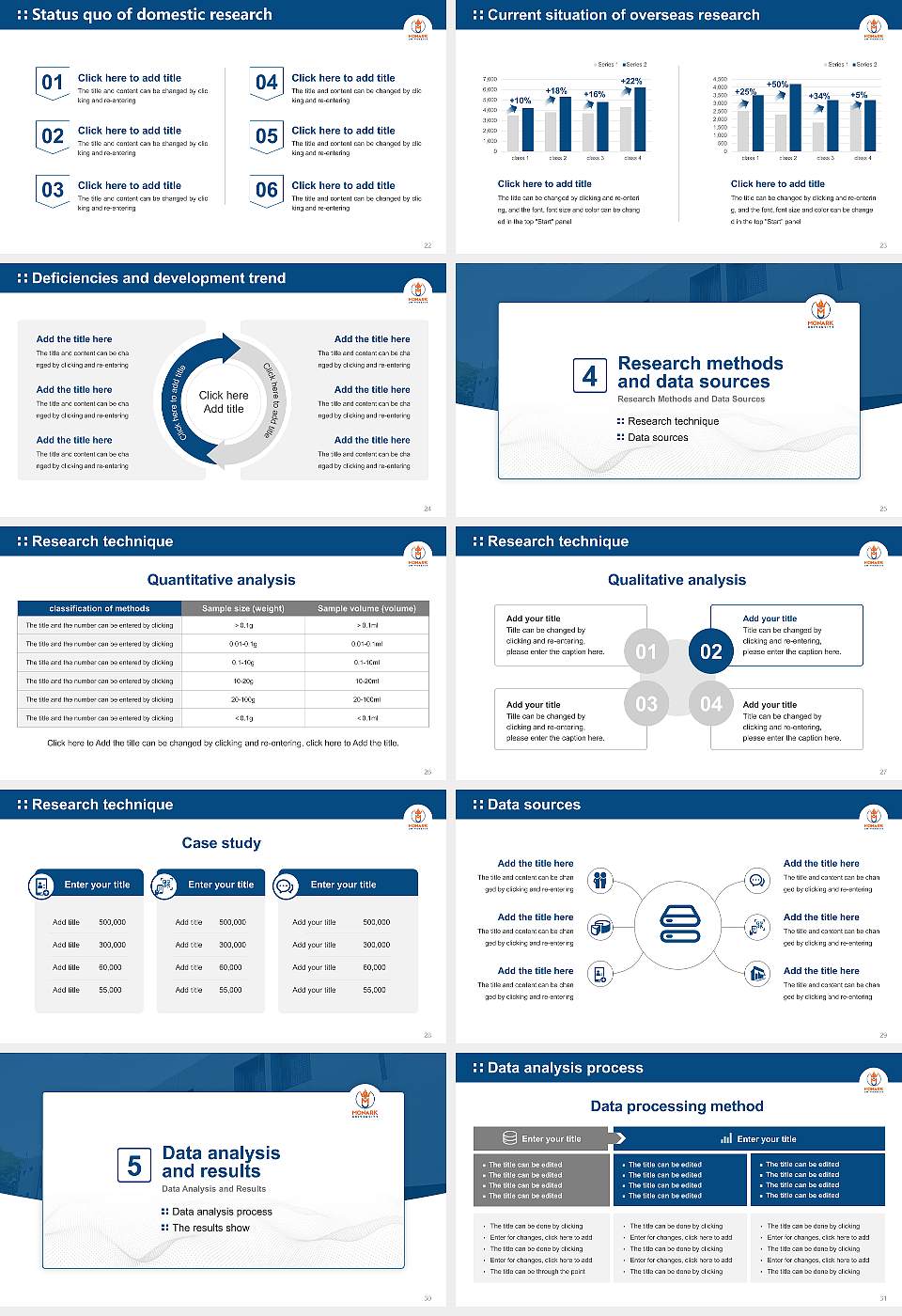 Monark University Graduation Thesis Defense PPT Template16:9 ratio PPT effect preview image4