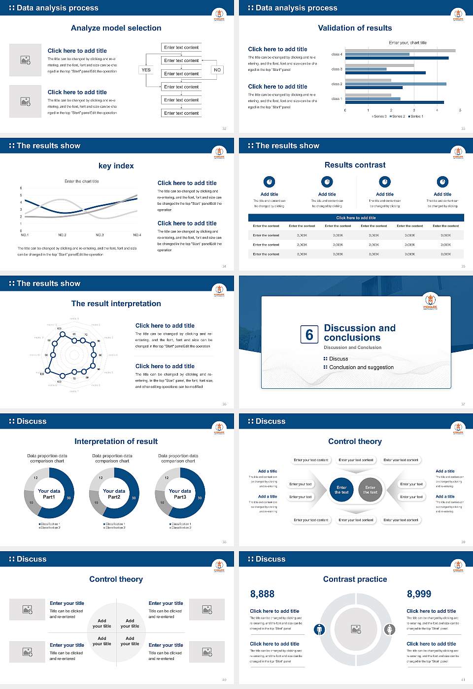 Monark University Graduation Thesis Defense PPT Template16:9 ratio PPT effect preview image5