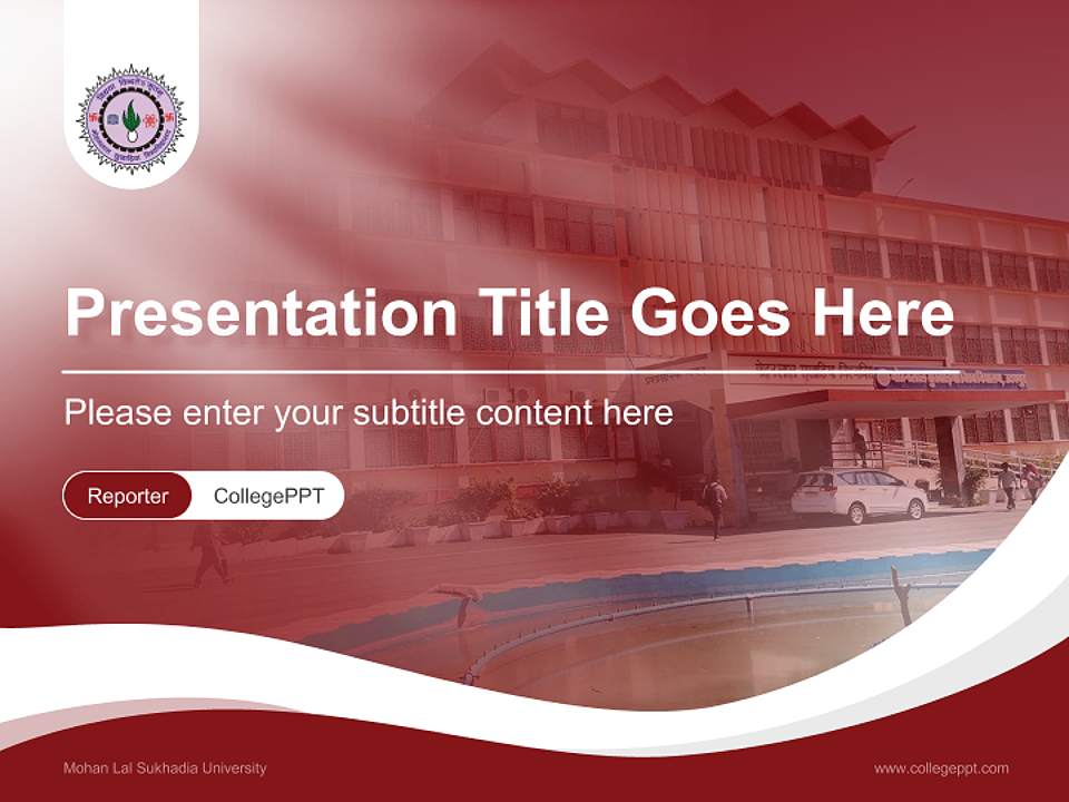 Mohan Lal Sukhadia University Lecture Sharing and Networking Event PPT Template4:3 ratio PPT effect preview image4