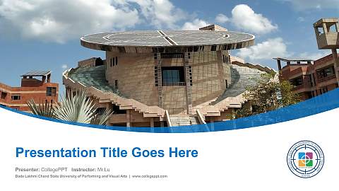Dada Lakhmi Chand State University of Performing and Visual Arts Course/Courseware Creation PPT Template