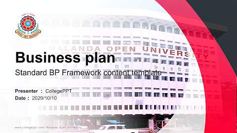 Nalanda Open University Competition/Entrepreneurship Contest PPT Template