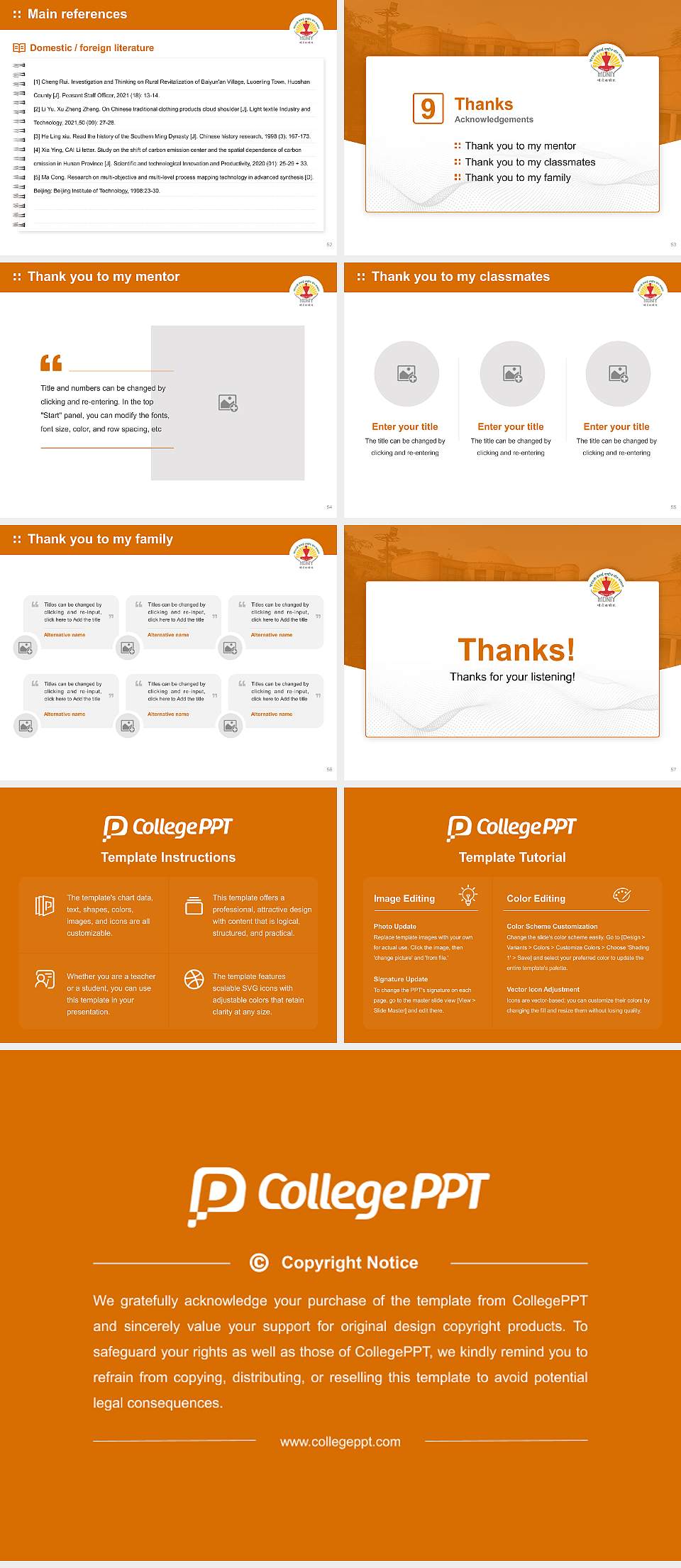 Morarji Desai National Institute of Yoga Graduation Thesis Defense PPT Template4:3 ratio PPT effect preview image7