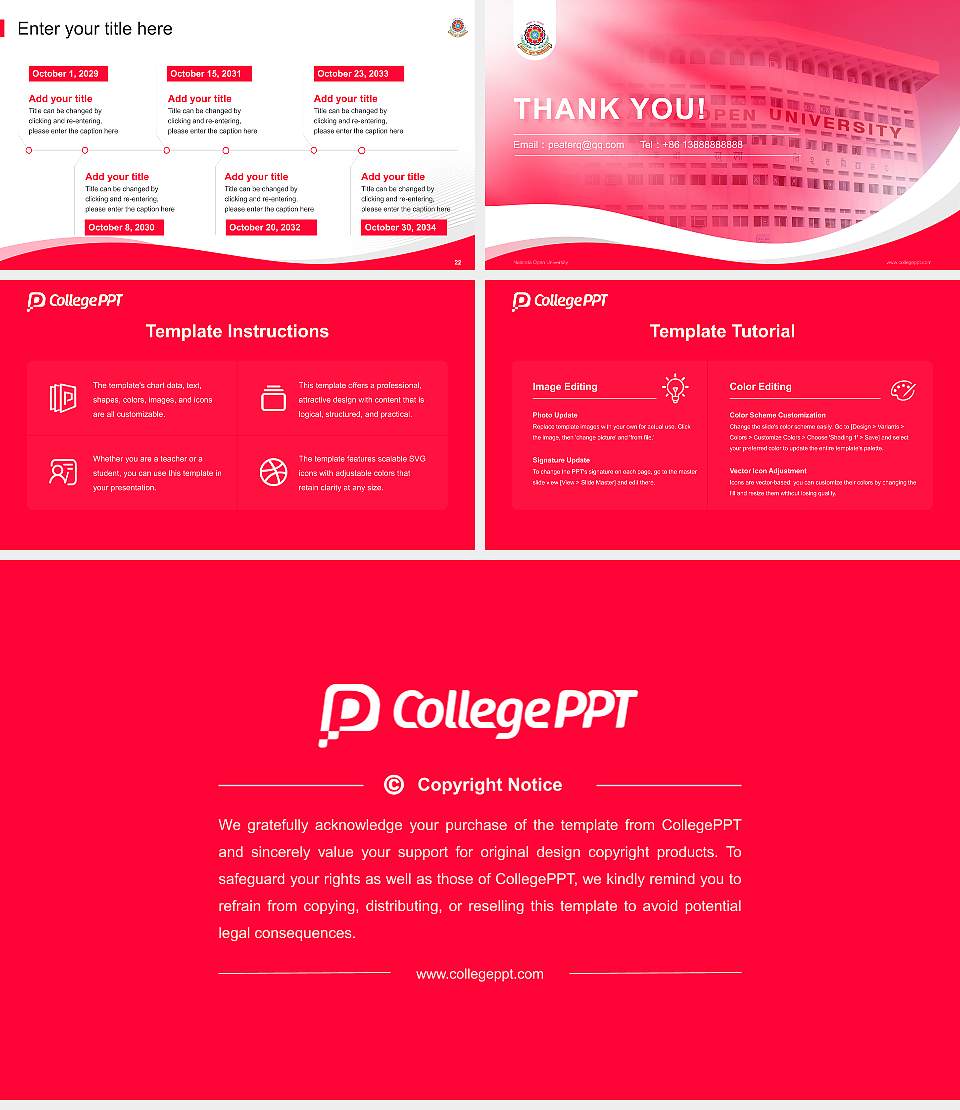 Nalanda Open University Lecture Sharing and Networking Event PPT Template16:9 ratio PPT effect preview image4