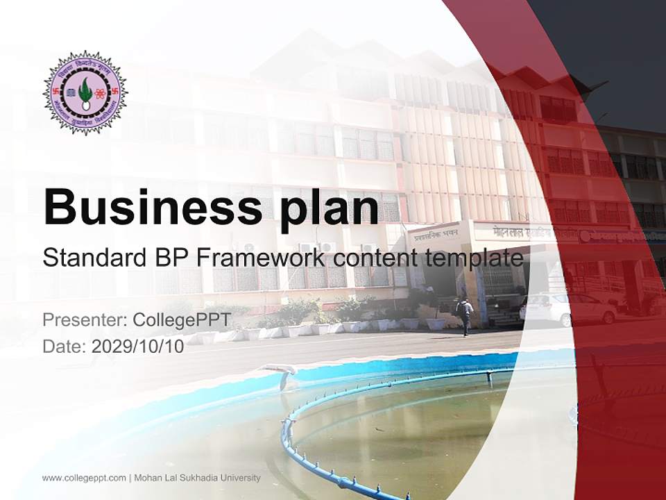Mohan Lal Sukhadia University Competition/Entrepreneurship Contest PPT Template4:3 ratio PPT effect preview image9