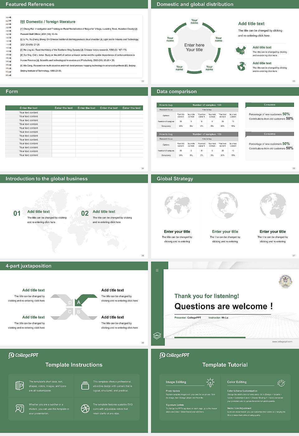Nagaland University Thesis Proposal/Graduation Defense PPT Template16:9 ratio PPT effect preview image4