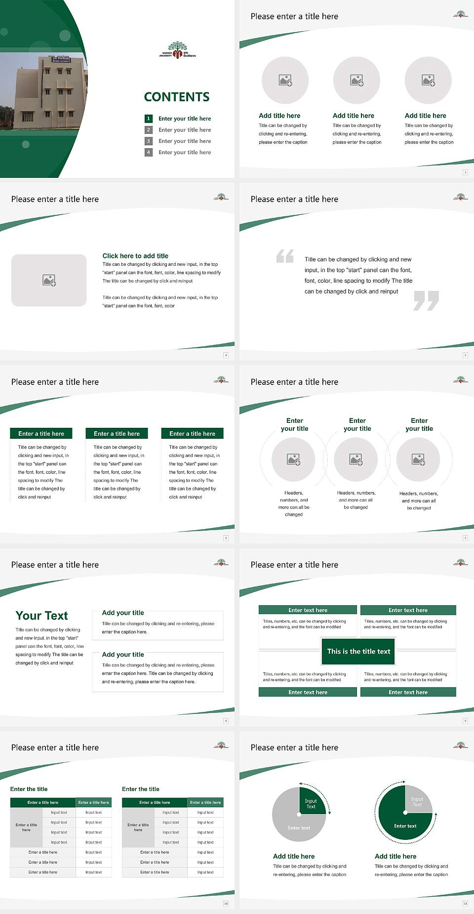 Munger University Course/Courseware Creation PPT Template4:3 ratio PPT effect preview image2