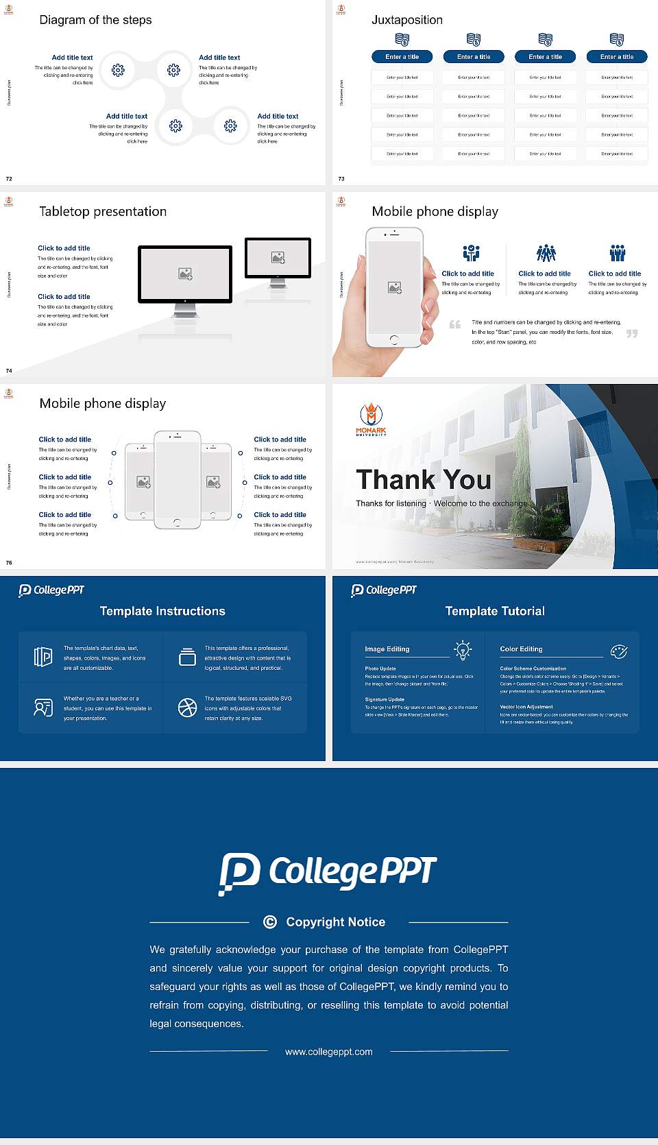 Monark University Competition/Entrepreneurship Contest PPT Template16:9 ratio PPT effect preview image9