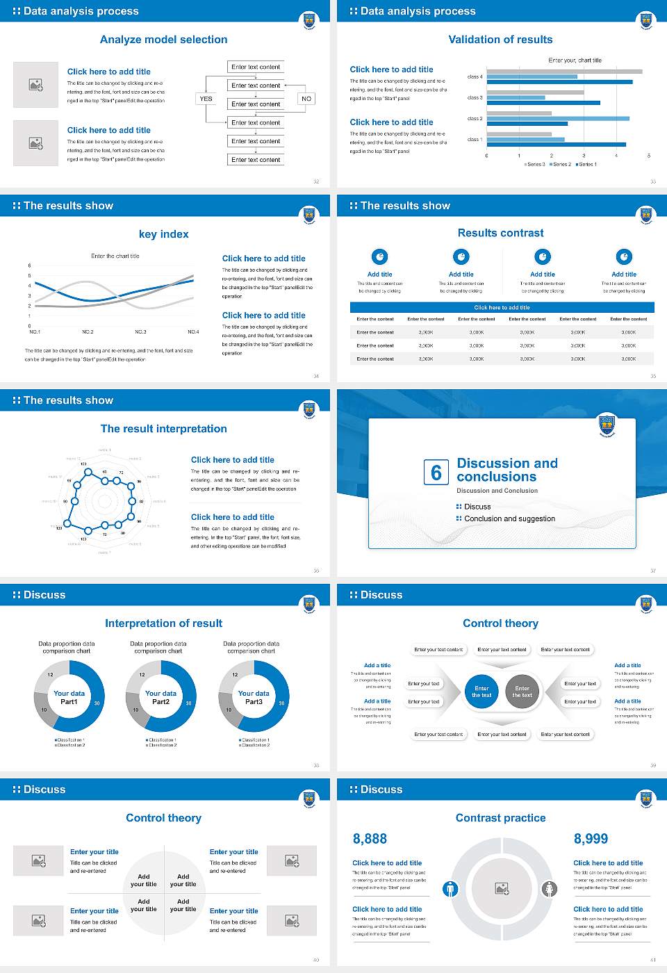 Monad University Graduation Thesis Defense PPT Template16:9 ratio PPT effect preview image5