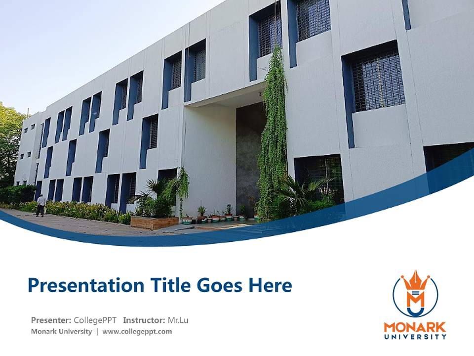 Monark University Course/Courseware Creation PPT Template4:3 ratio PPT effect preview image5