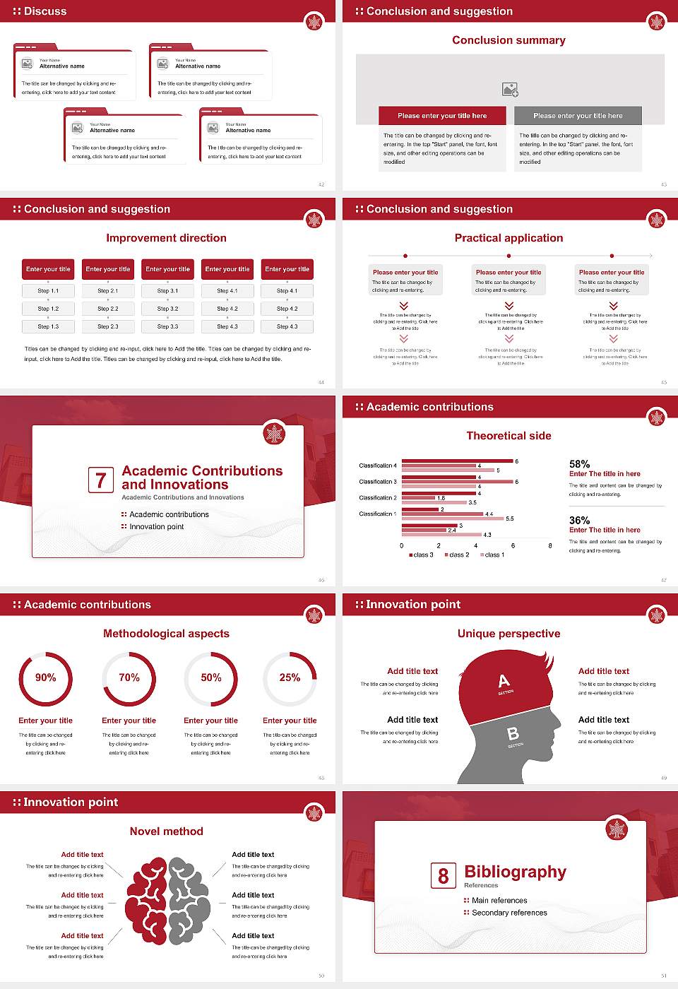 Nalanda University Graduation Thesis Defense PPT Template16:9 ratio PPT effect preview image6