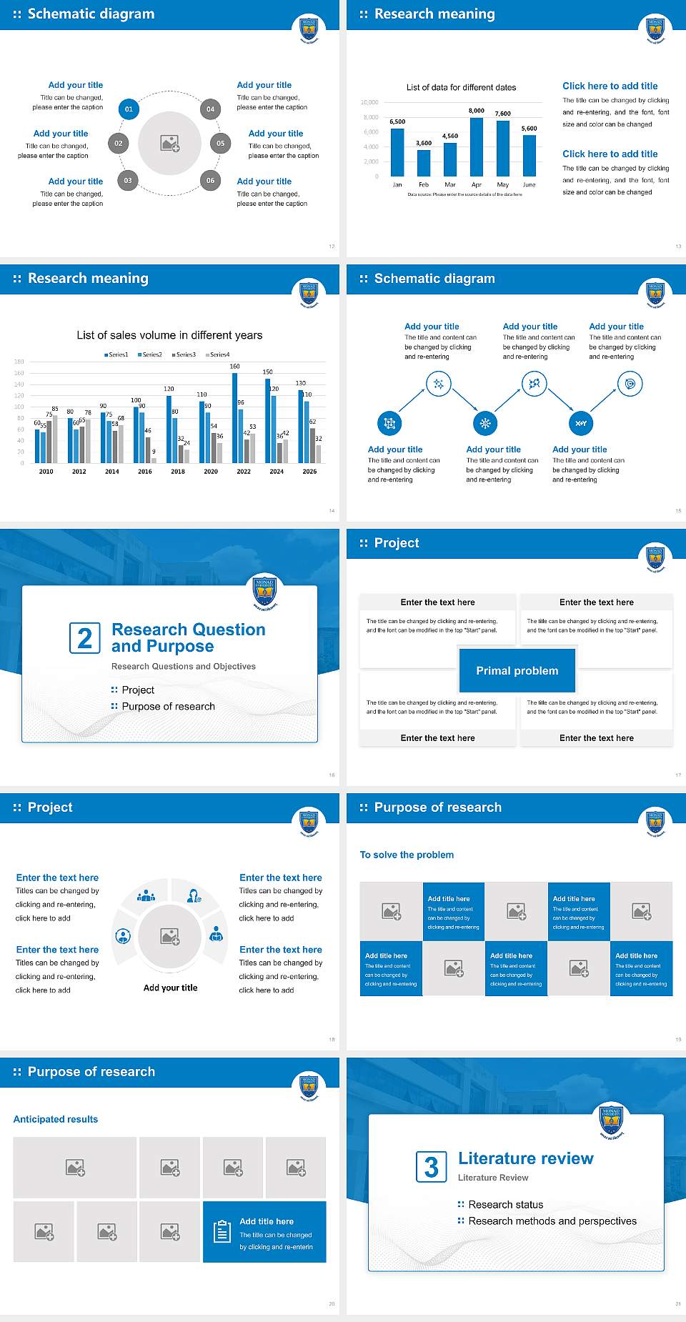 Monad University Graduation Thesis Defense PPT Template4:3 ratio PPT effect preview image3
