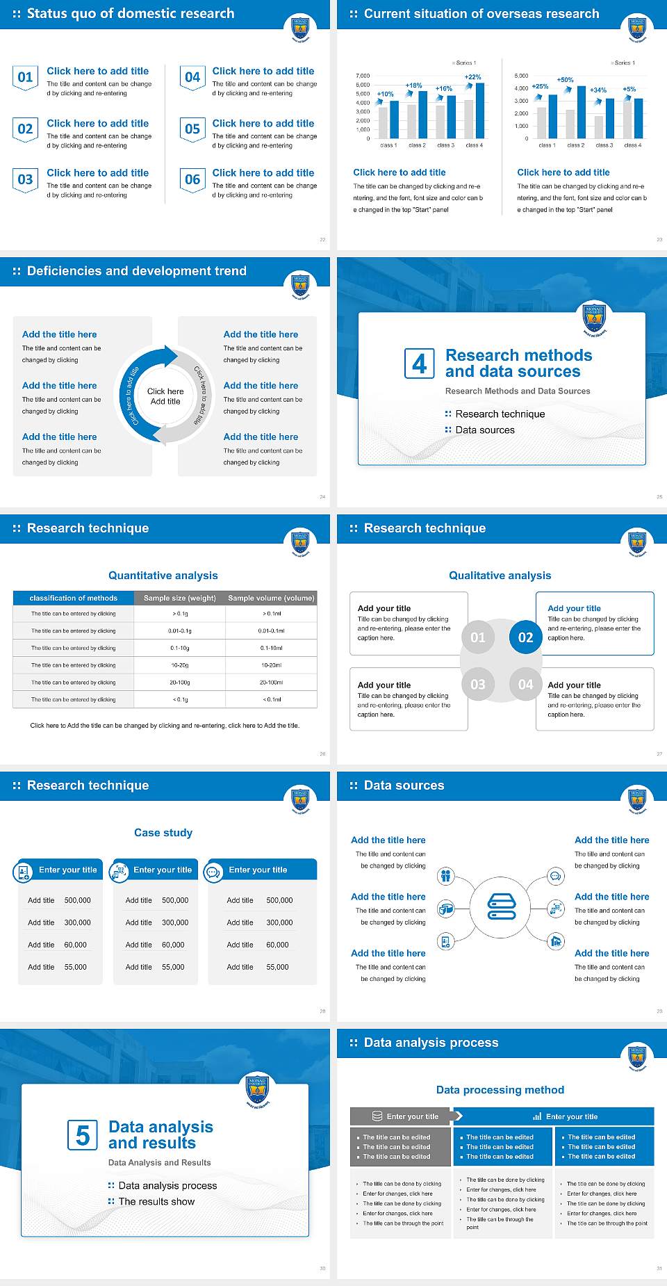 Monad University Graduation Thesis Defense PPT Template4:3 ratio PPT effect preview image4