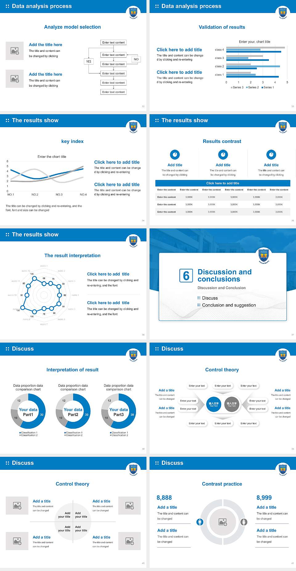 Monad University Graduation Thesis Defense PPT Template4:3 ratio PPT effect preview image5