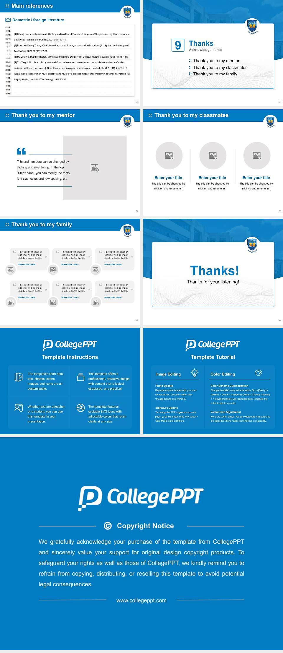 Monad University Graduation Thesis Defense PPT Template4:3 ratio PPT effect preview image7