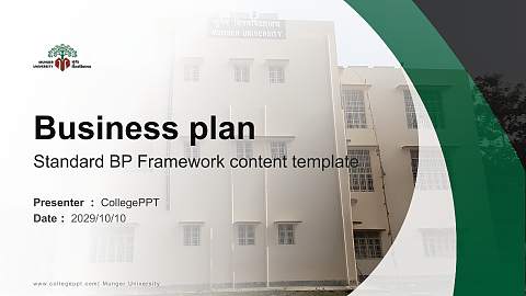 Munger University Competition/Entrepreneurship Contest PPT Template