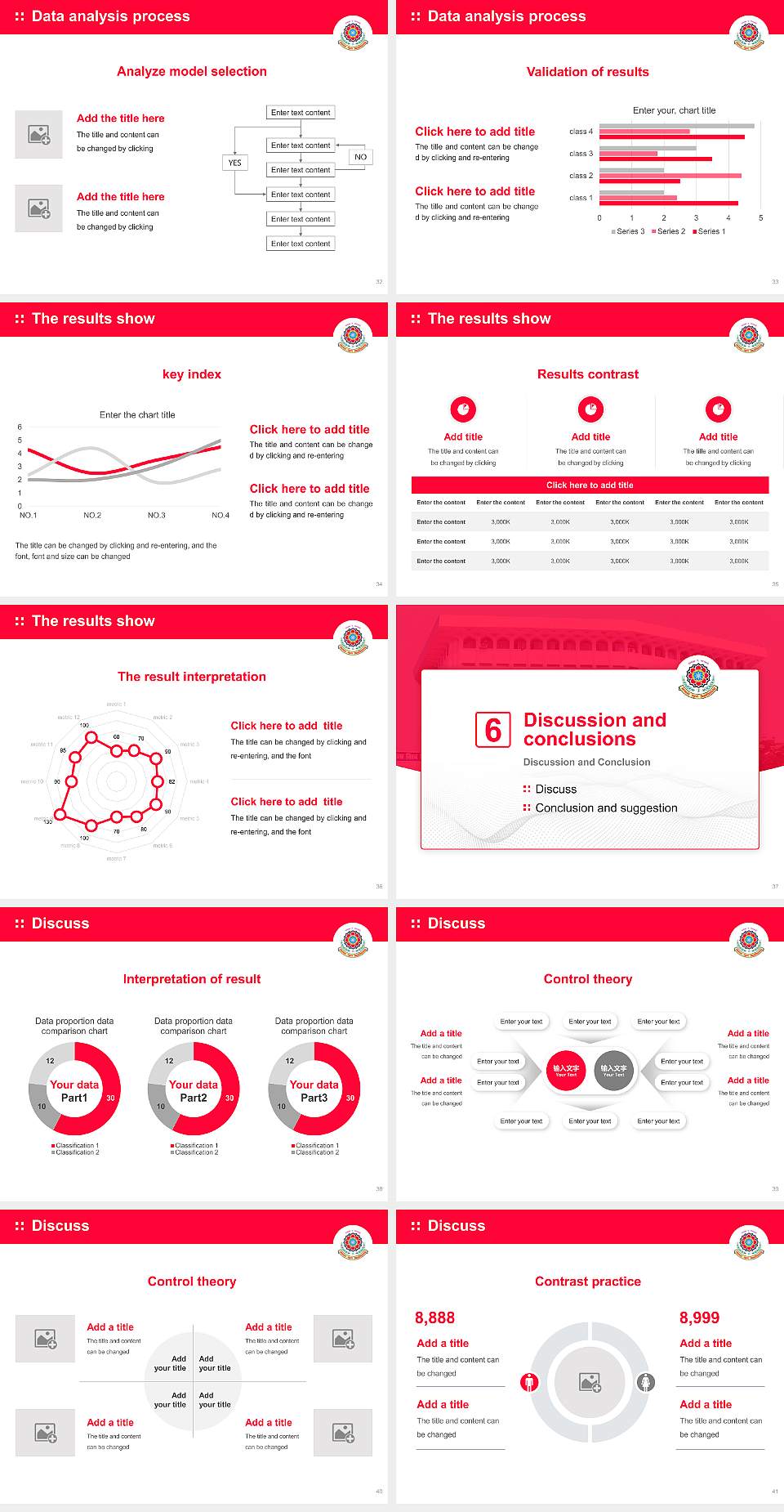 Nalanda Open University Graduation Thesis Defense PPT Template4:3 ratio PPT effect preview image5