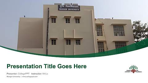 Munger University Course/Courseware Creation PPT Template
