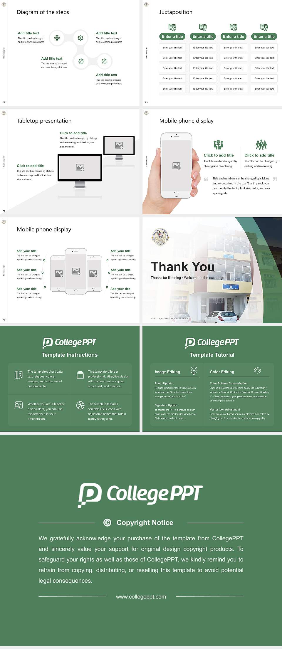 Nagaland University Competition/Entrepreneurship Contest PPT Template4:3 ratio PPT effect preview image9