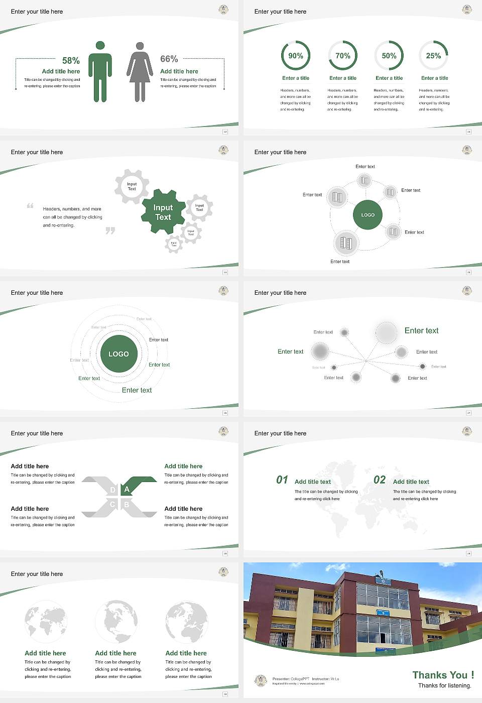 Nagaland University Course/Courseware Creation PPT Template16:9 ratio PPT effect preview image4