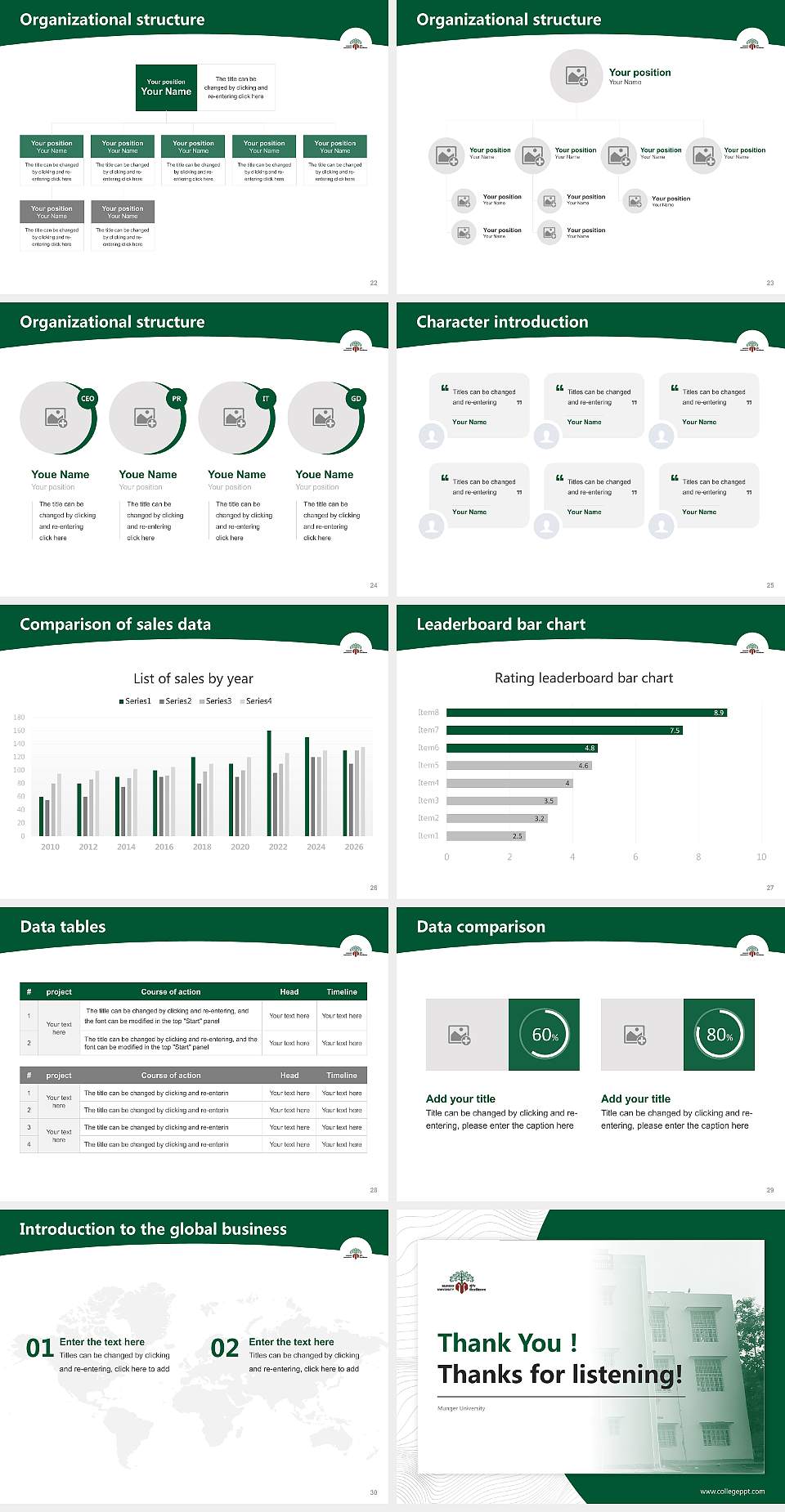 Munger University Academic Presentation/Research Findings Report PPT Template4:3 ratio PPT effect preview image4