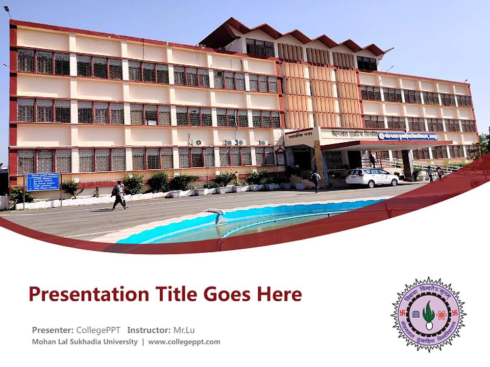 Mohan Lal Sukhadia University Course/Courseware Creation PPT Template4:3 ratio PPT effect preview image5