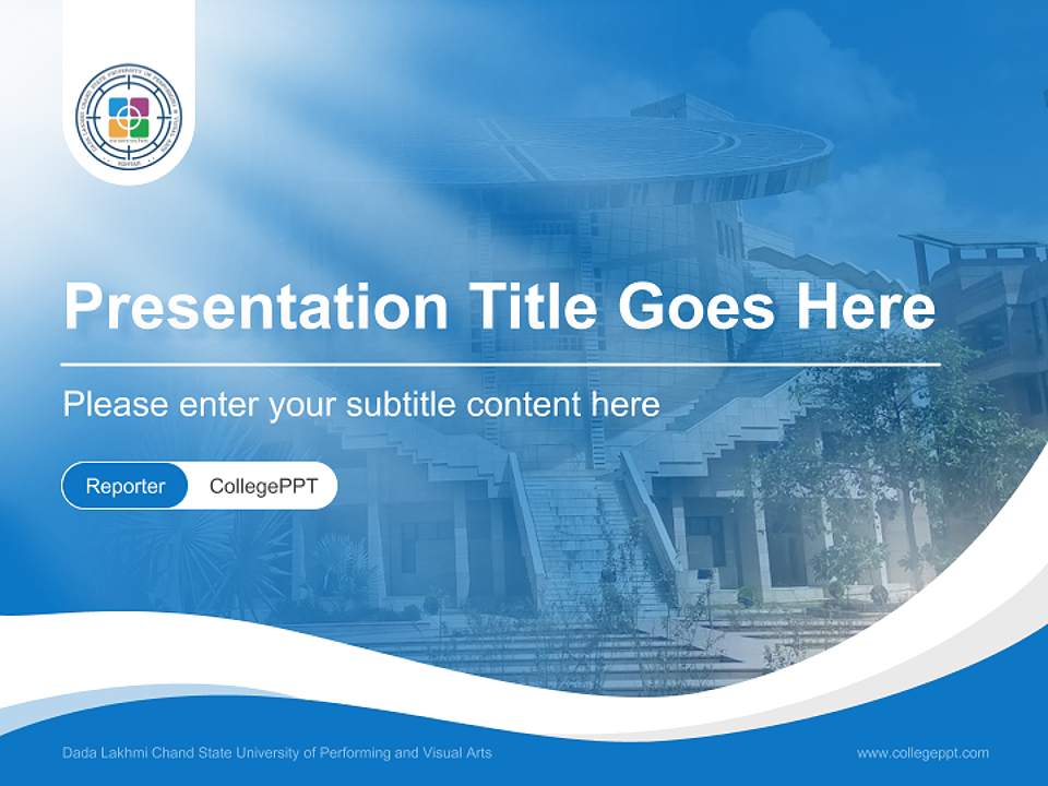 Dada Lakhmi Chand State University of Performing and Visual Arts Lecture Sharing and Networking Event PPT Template4:3 ratio PPT effect preview image4