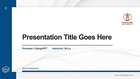 Monark University Thesis Proposal/Graduation Defense PPT Template