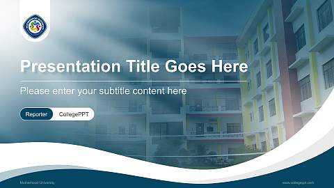 Motherhood University Lecture Sharing and Networking Event PPT Template