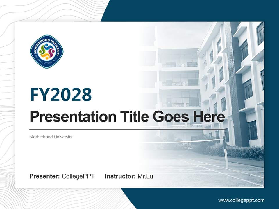 Motherhood University Academic Presentation/Research Findings Report PPT Template4:3 ratio PPT effect preview image5